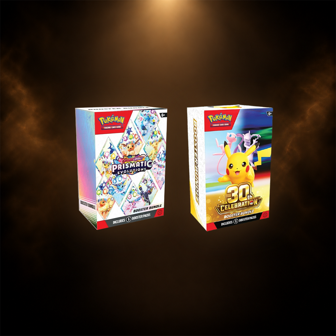 Pokémon Prismatic Evolutions & 30th Celebration Bundle – Engelsk