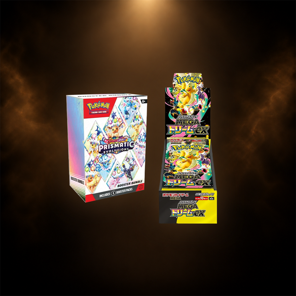 Pokémon Prismatic Evolutions & Mega Dream ex Bundle – Engelsk/Japansk