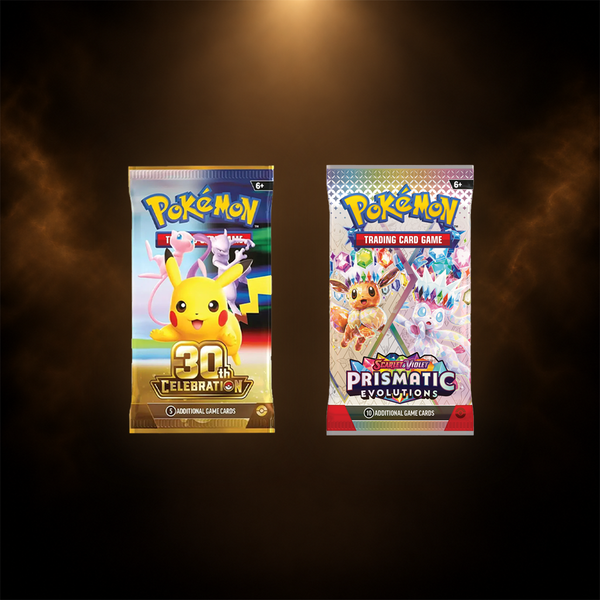 Pokémon Prismatic Evolutions & 30th Celebration Boosterpakke Bundle – Engelsk
