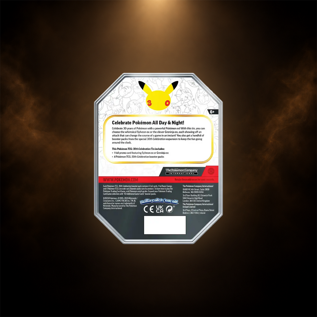 Pokémon 30th Celebration – Greninja ex Tin – Engelsk