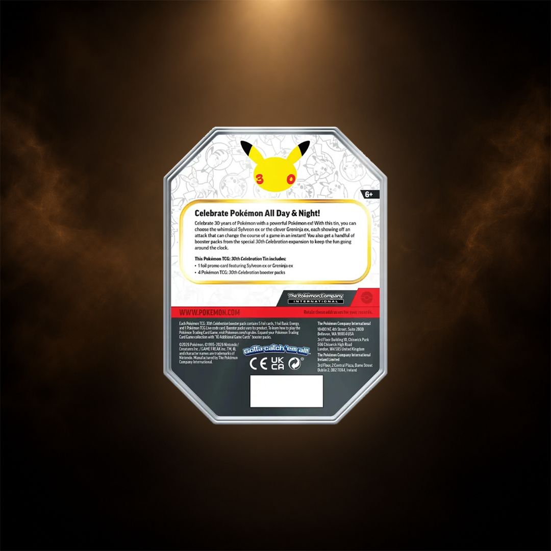 Pokémon 30th Celebration – Greninja ex Tin – Engelsk