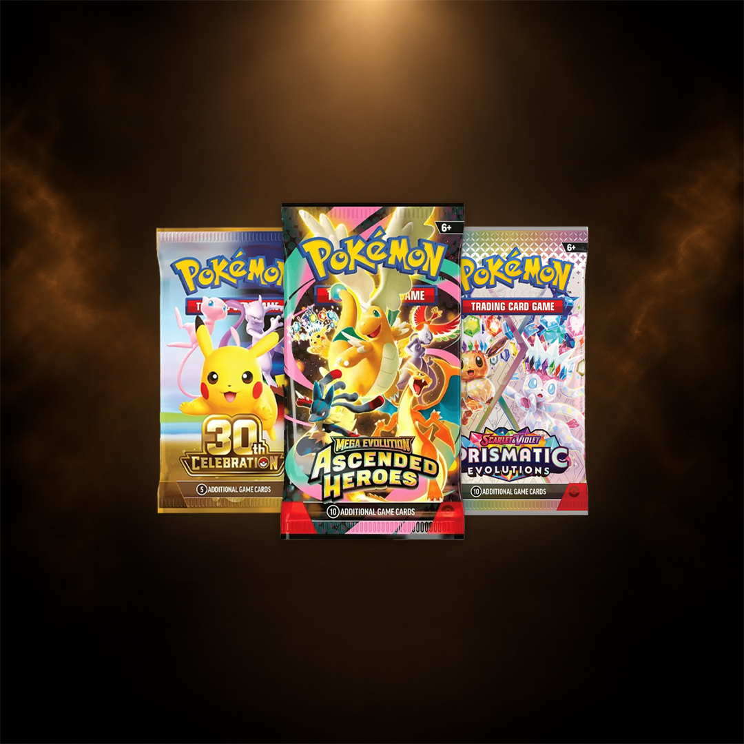 Pokémon Prismatic Evolutions, 30th Celebration & Ascended Heroes – Engelsk