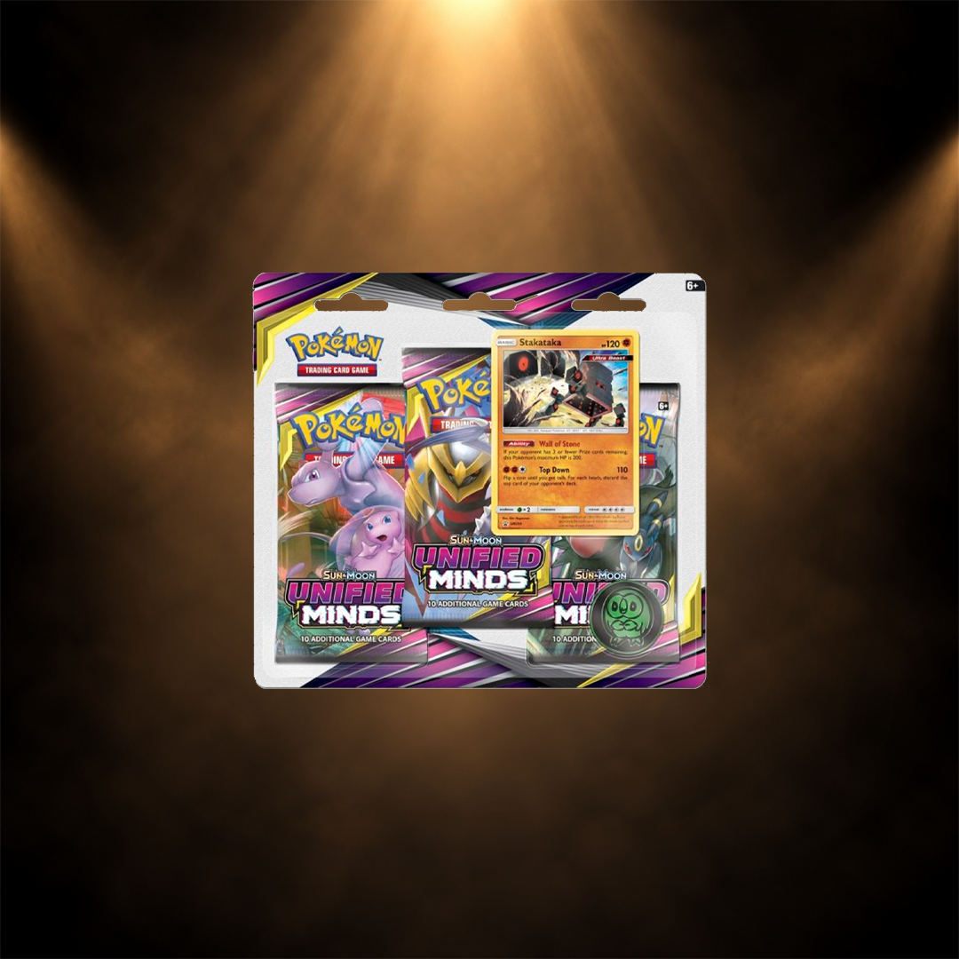 Pokémon Unified Minds 3-Pack Blister - Engelsk